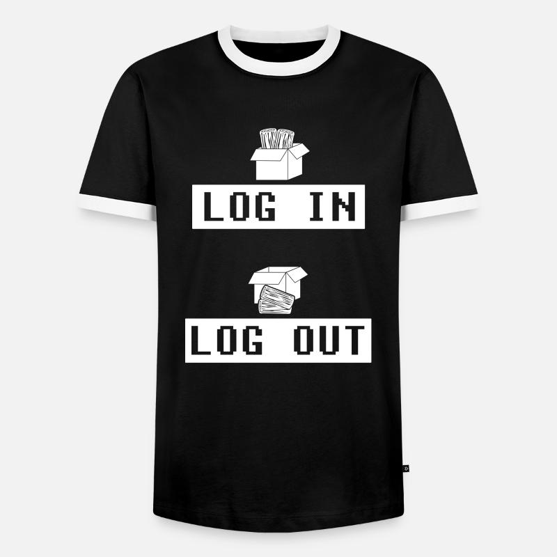 Développeur Coder Programmeur Drôle - T-shirt contrasté Homme - noir/blanc
