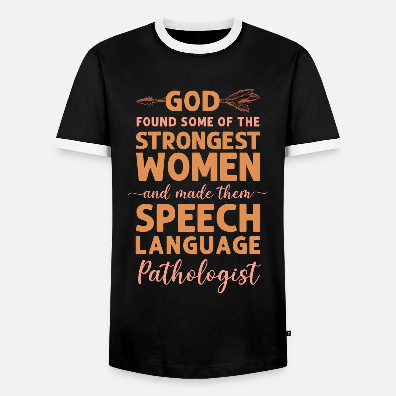 Speech Therapist Therapy Assistant - Männer Kontrast-T-Shirt - Schwarz/Weiß