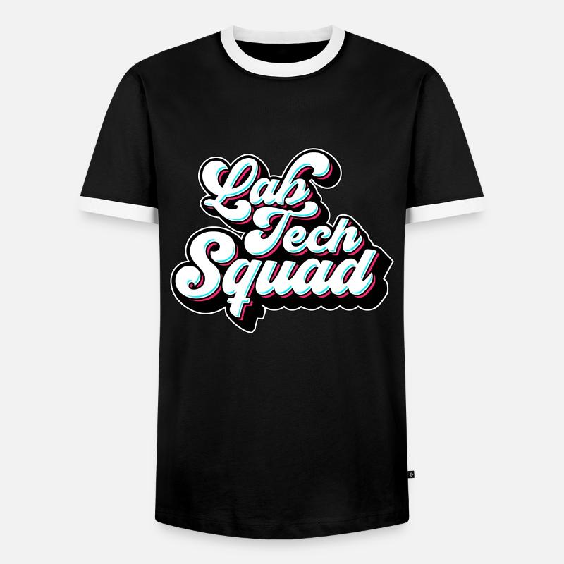 Lab Technician Lab Tech Squad Clinical Laboratory - Männer Kontrast-T-Shirt - Schwarz/Weiß
