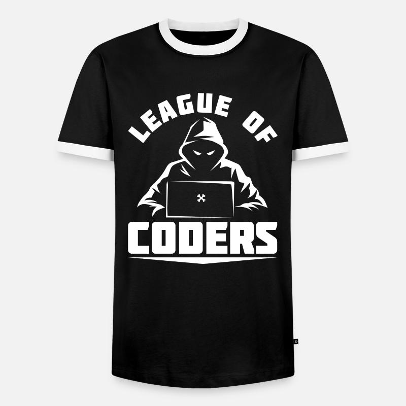 Programmeur Codeur développeur - T-shirt contrasté Homme - noir/blanc