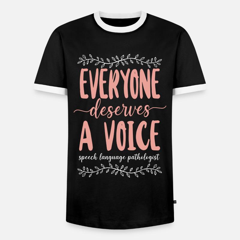 Speech Therapist Therapy Assistant - Männer Kontrast-T-Shirt - Schwarz/Weiß
