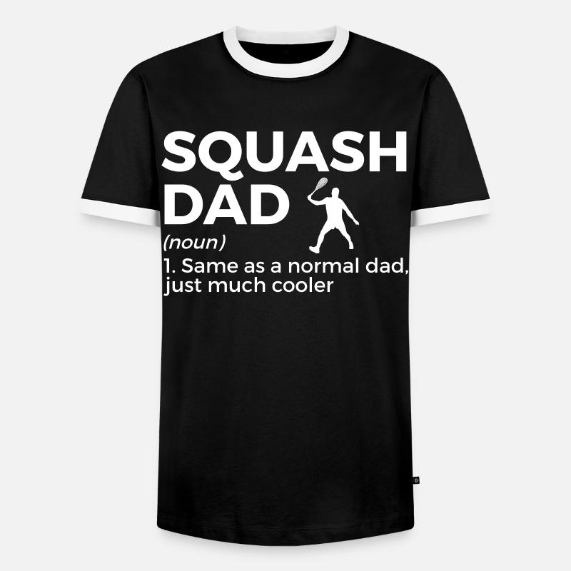 Squash Player - Men's Ringer Shirt - black/white