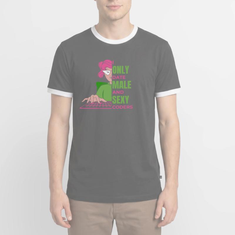 Developer Coder Programmer Humor Men's Ringer Shirt