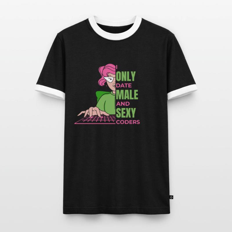 Developer Coder Programmer Humor Men's Ringer Shirt