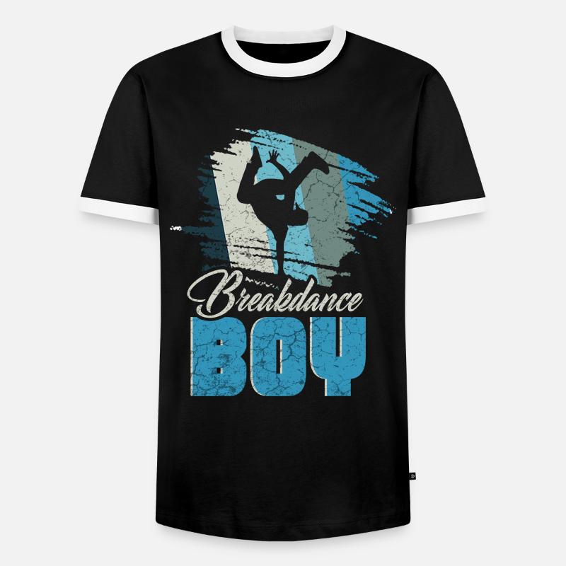 Breakdance Young Breakdancers Dancing - Men's Ringer Shirt - black/white