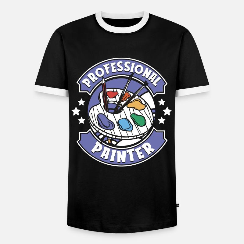 Painter Varnisher Professional Painter - Men's Ringer Shirt - black/white