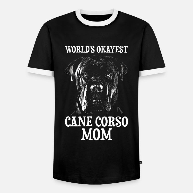 Cane Corso - Männer Kontrast-T-Shirt - Schwarz/Weiß