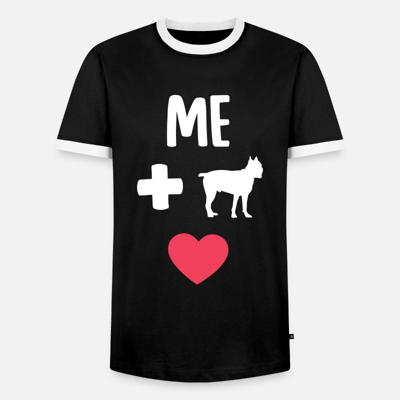 Cane Corso - Männer Kontrast-T-Shirt - Schwarz/Weiß