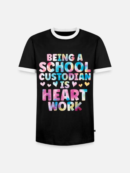 Schulbeamte - Männer Kontrast-T-Shirt - Schwarz/Weiß