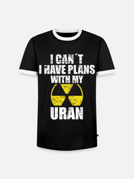 Kernkraft - Stolzer Nuklearingenieur - Männer Kontrast-T-Shirt - Schwarz/Weiß
