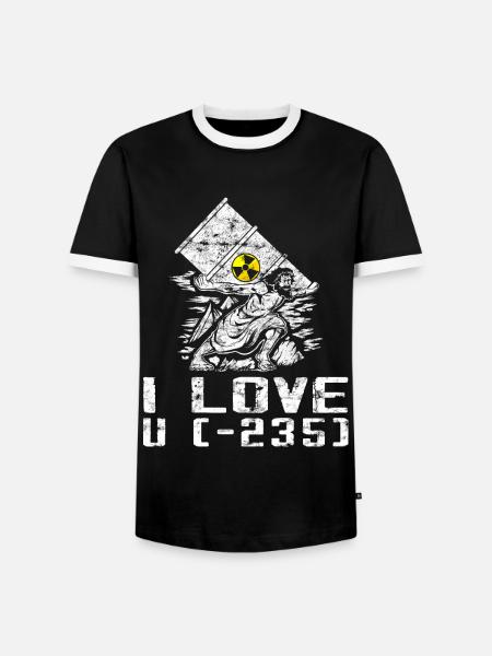 Kernkraft - Stolzer Nuklearingenieur - Männer Kontrast-T-Shirt - Schwarz/Weiß