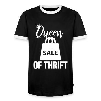 Magasin d’occasion Eco Hipster d’occasion - T-shirt contrasté Homme - noir/blanc - Devant - AI Model Female 172 light (172cm) & AI Model Male 178 light (178cm)