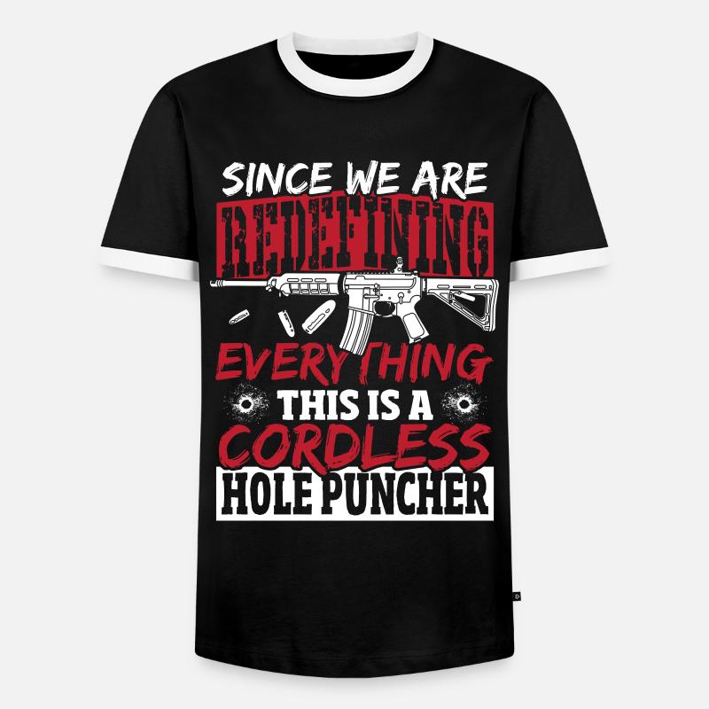 2nd Amendment Gun Rights - Männer Kontrast-T-Shirt - Schwarz/Weiß