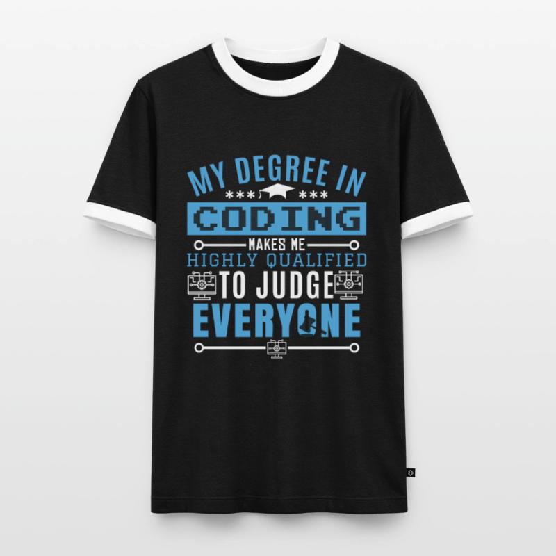 Coder Humor Programmierer Programmierer Humor Männer Kontrast-T-Shirt