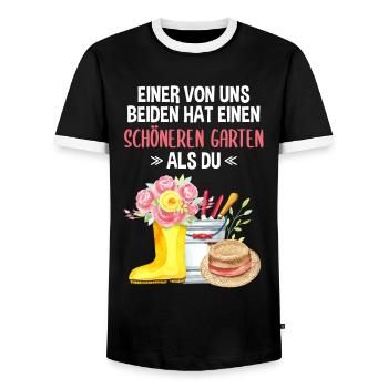 Garten Lustiger Spruch Hobby Gärtner Geschenkidee - Männer Kontrast-T-Shirt - Schwarz/Weiß - Vorne - AI Model Female 172 light (172cm) & AI Model Male 178 light (178cm)