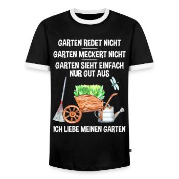 Garten Lustiger Spruch Hobby Gärtner Geschenkidee - Männer Kontrast-T-Shirt - Schwarz/Weiß - Vorne - AI Model Female 172 light (172cm) & AI Model Male 178 light (178cm)