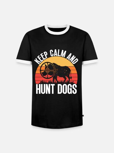 Schweinejagd Jäger Schweinejagd - Männer Kontrast-T-Shirt - Schwarz/Weiß