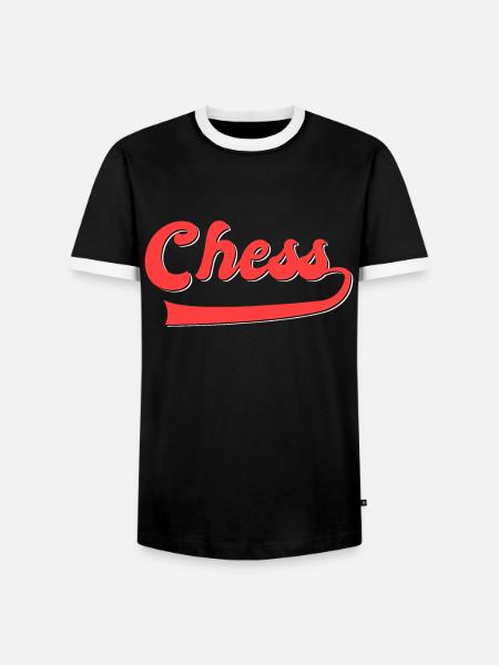Schach - Männer Kontrast-T-Shirt - Schwarz/Weiß