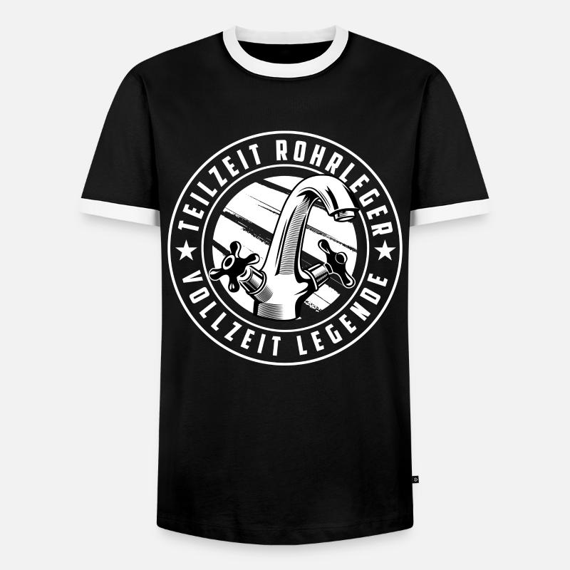 Pipeline Constructor Legend - Men's Ringer Shirt - black/white