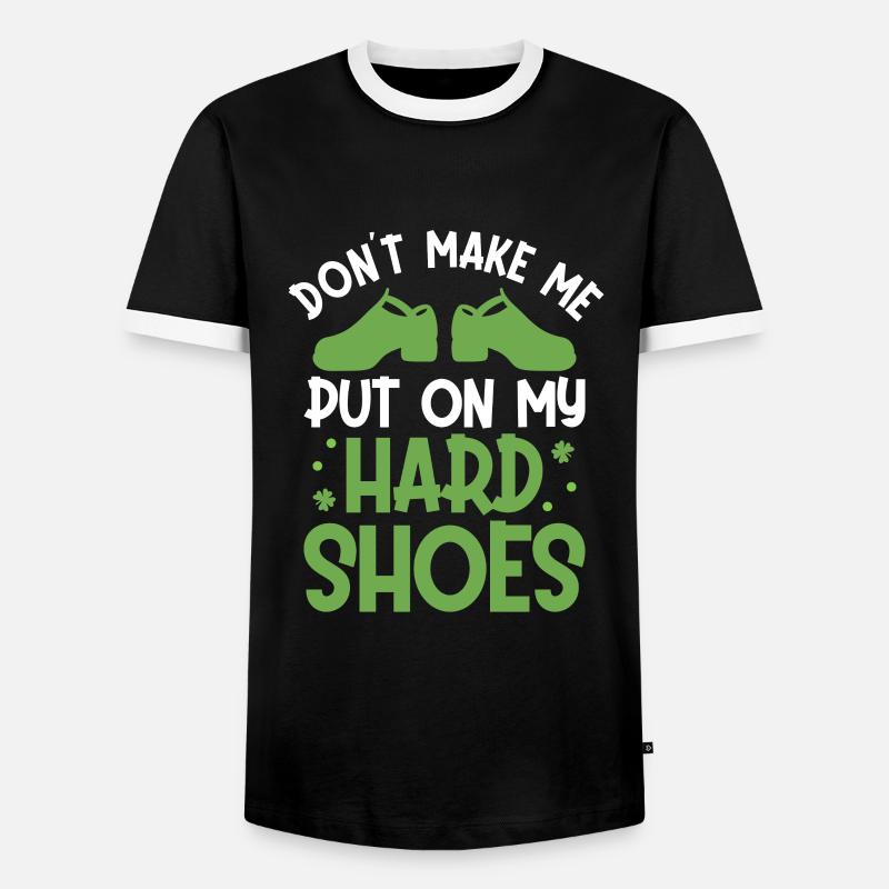 Irish Dance St. Patrick's Dance - Men's Ringer Shirt - black/white