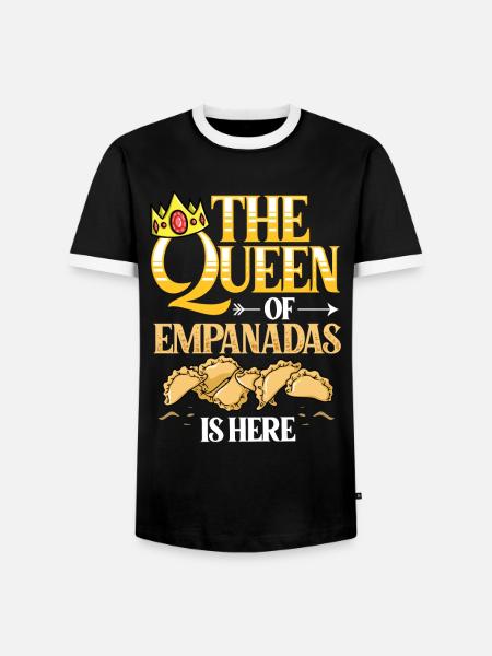 Empanada Argentina Dumpling Spain - Men's Ringer Shirt - black/white