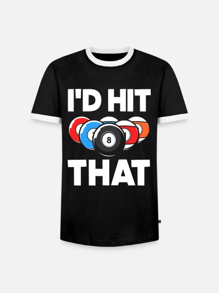 Billardkugeln Billardspieler Geschenk - Männer Kontrast-T-Shirt - Schwarz/Weiß