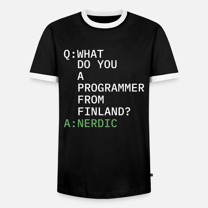 Entwickler Coder Programmierer Komisch - Männer Kontrast-T-Shirt - Schwarz/Weiß