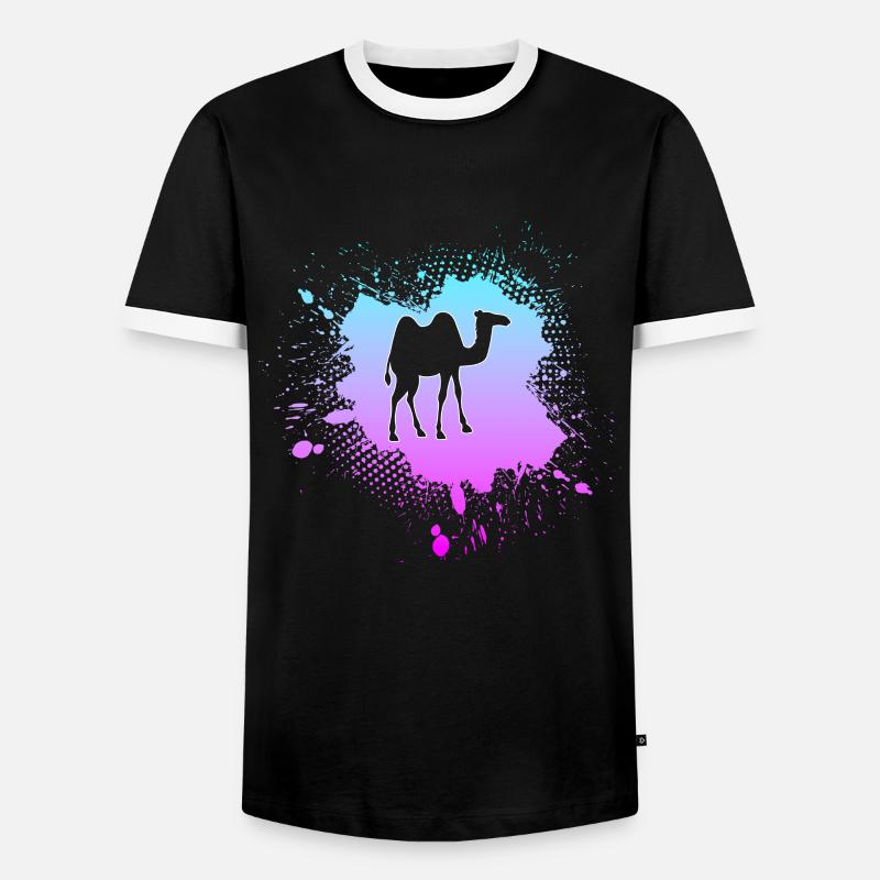 Camel - Men's Ringer Shirt - black/white
