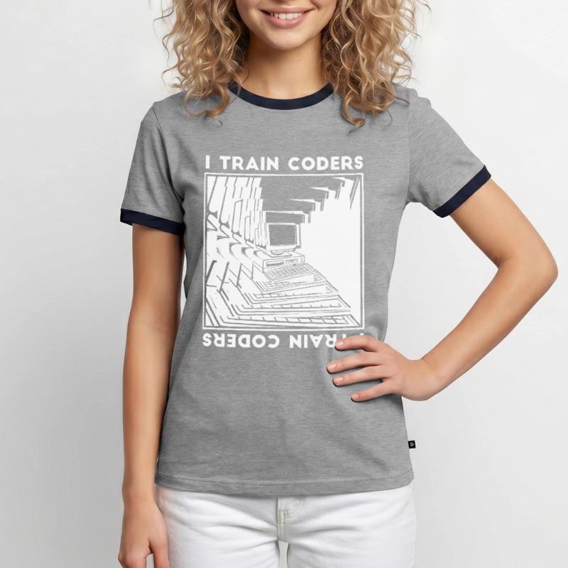 Developer Coder Programmer Calculator Men's Ringer Shirt