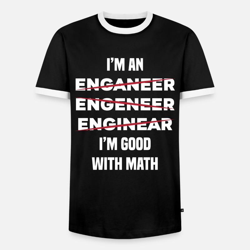 Ingénieur - T-shirt contrasté Homme - noir/blanc