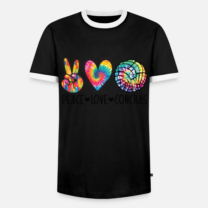 Conchas Pan Dulce Latina Spanisch - Männer Kontrast-T-Shirt - Schwarz/Weiß
