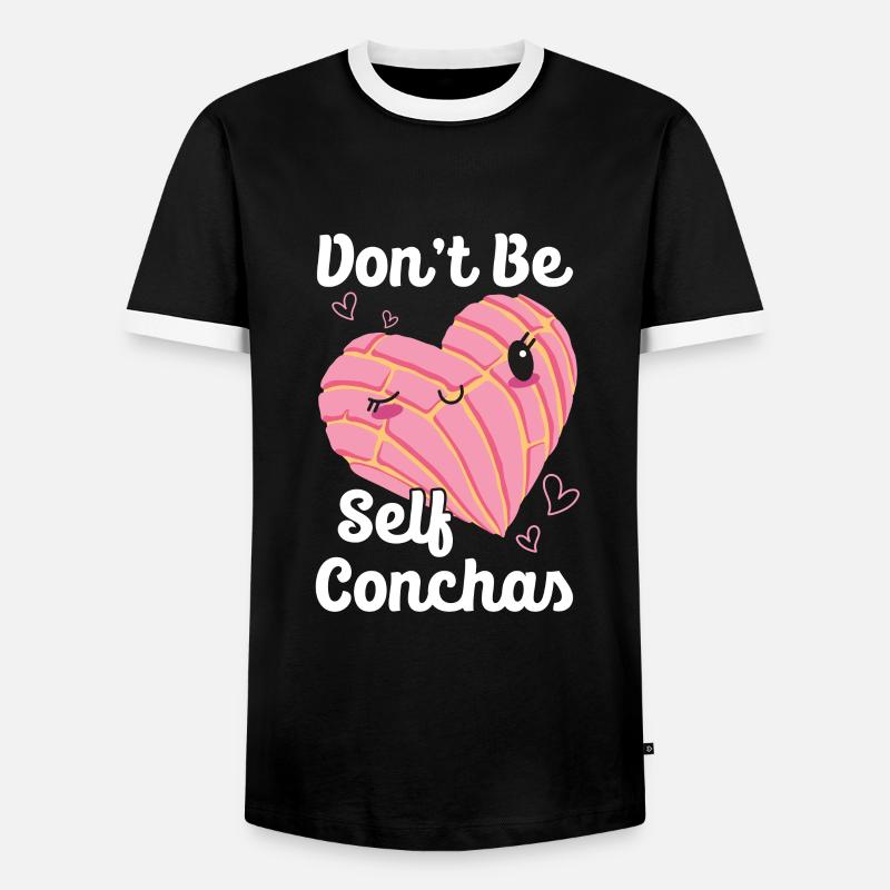 Conchas Pan Dulce Latina Spanisch - Männer Kontrast-T-Shirt - Schwarz/Weiß