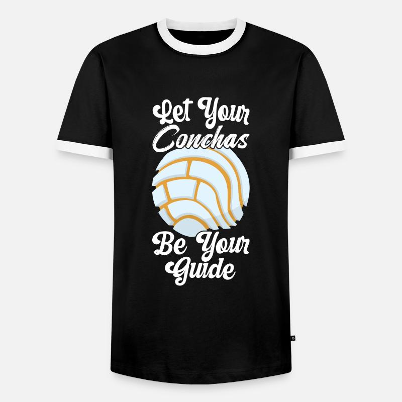 Conchas Pan Dulce Latina Spanisch - Männer Kontrast-T-Shirt - Schwarz/Weiß