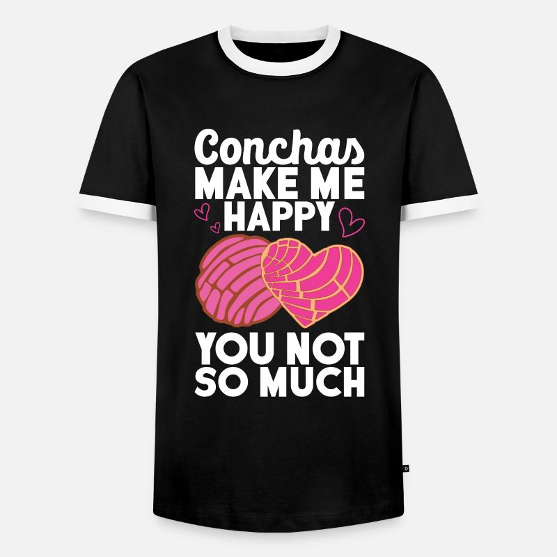 Conchas Pan Dulce Latina Spanisch - Männer Kontrast-T-Shirt - Schwarz/Weiß