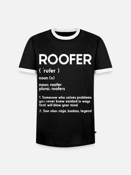 Dachdecker -Dachhäuser Reparaturen - Männer Kontrast-T-Shirt - Schwarz/Weiß