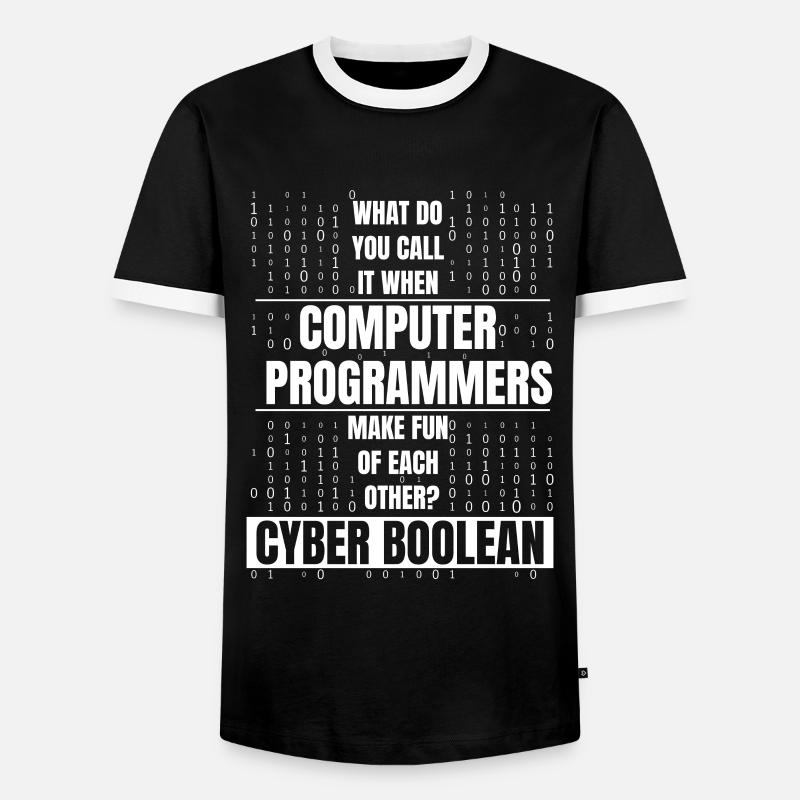 Entwickler Coder Programmierer Lustig - Männer Kontrast-T-Shirt - Schwarz/Weiß