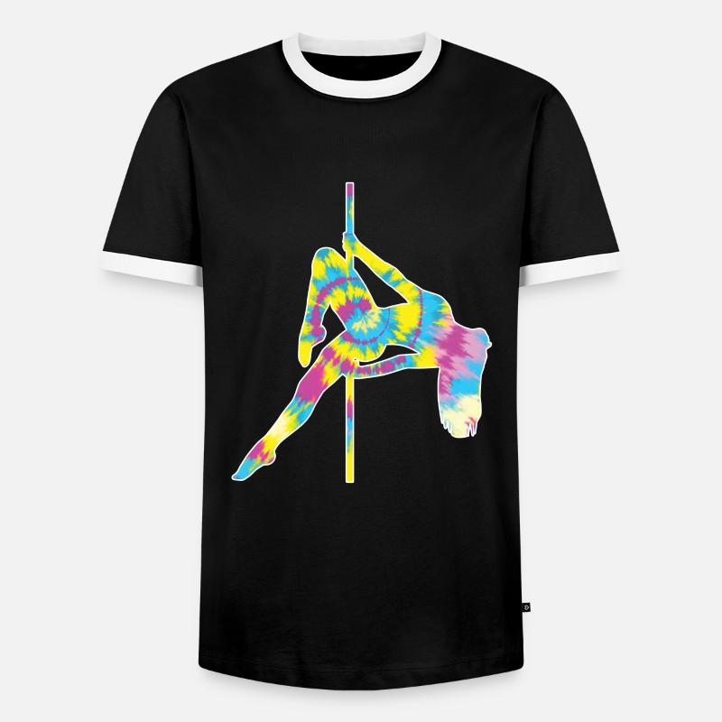 Pole Dance - Men's Ringer Shirt - black/white