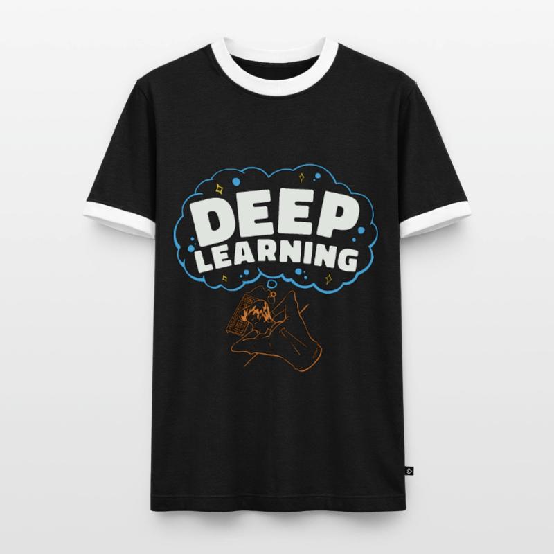 Artificial Intelligence Deep Learning Programmer Männer Kontrast-T-Shirt