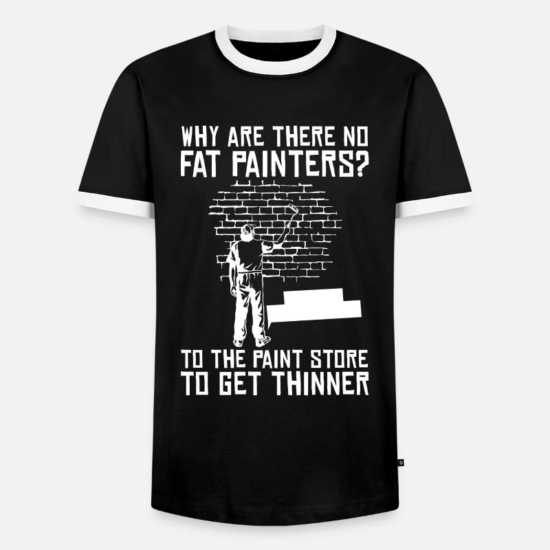 Painter Painter Fun - Men's Ringer Shirt - black/white