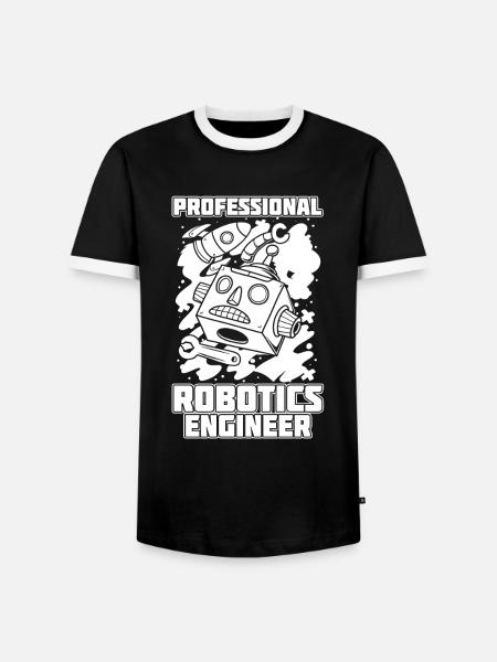 Robotik Ai Roboter Fachmann - Männer Kontrast-T-Shirt - Schwarz/Weiß