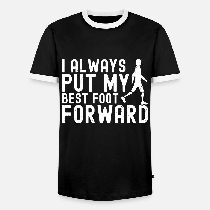 Amputation - Männer Kontrast-T-Shirt - Schwarz/Weiß