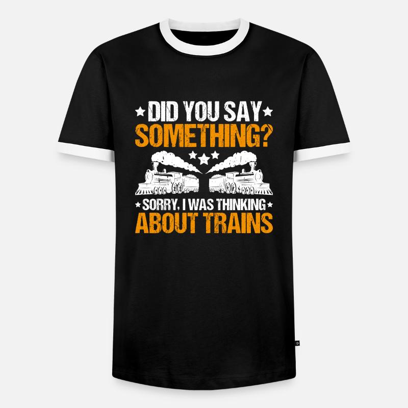 Triebfahrzeugführer Lokführer Train Driver - Men's Ringer Shirt - black/white