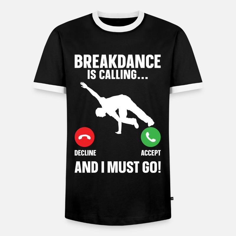 Break Dancing - Men's Ringer Shirt - black/white