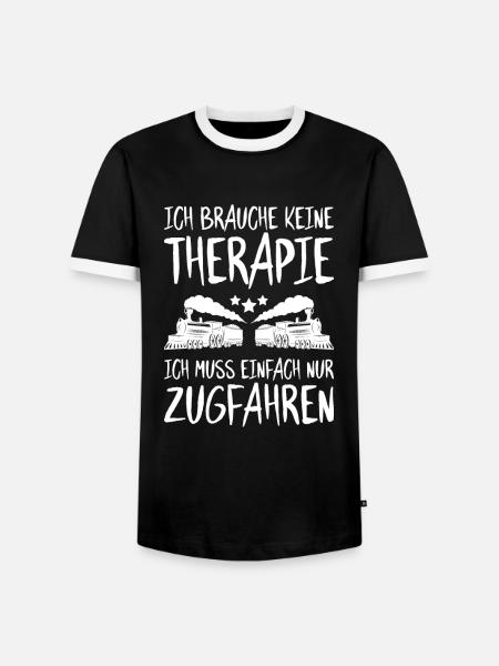 Triebfahrzeugführer Lokführer Train Driver - Männer Kontrast-T-Shirt - Schwarz/Weiß