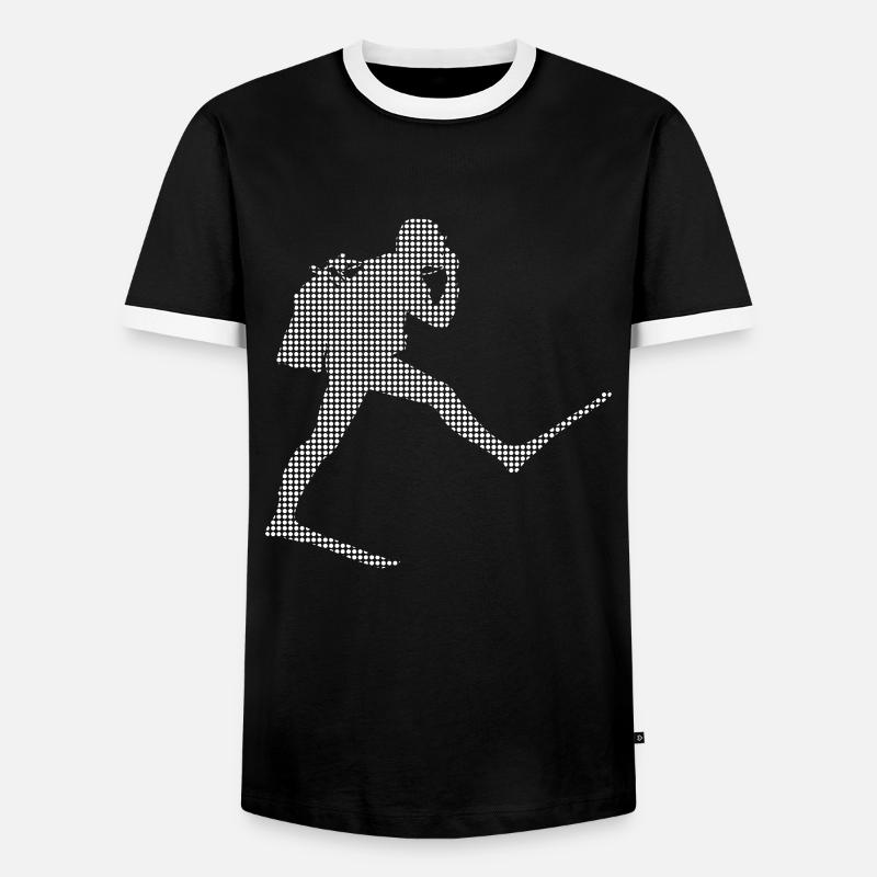 Dive - Men's Ringer Shirt - black/white