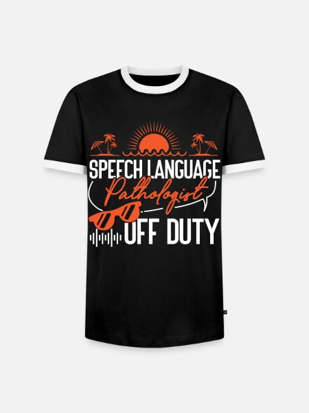 Speech Therapist Therapy Assistant - Männer Kontrast-T-Shirt - Schwarz/Weiß