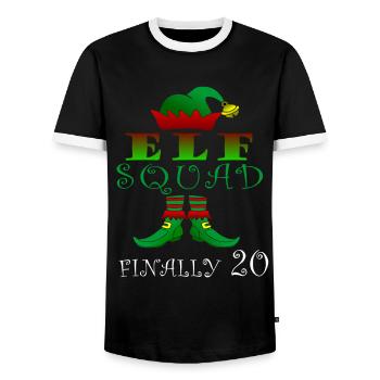 20 Jahre Elfen Geburtstag Fantasie - Männer Kontrast-T-Shirt - Schwarz/Weiß - Vorne - AI Model Female 172 light (172cm) & AI Model Male 178 light (178cm)