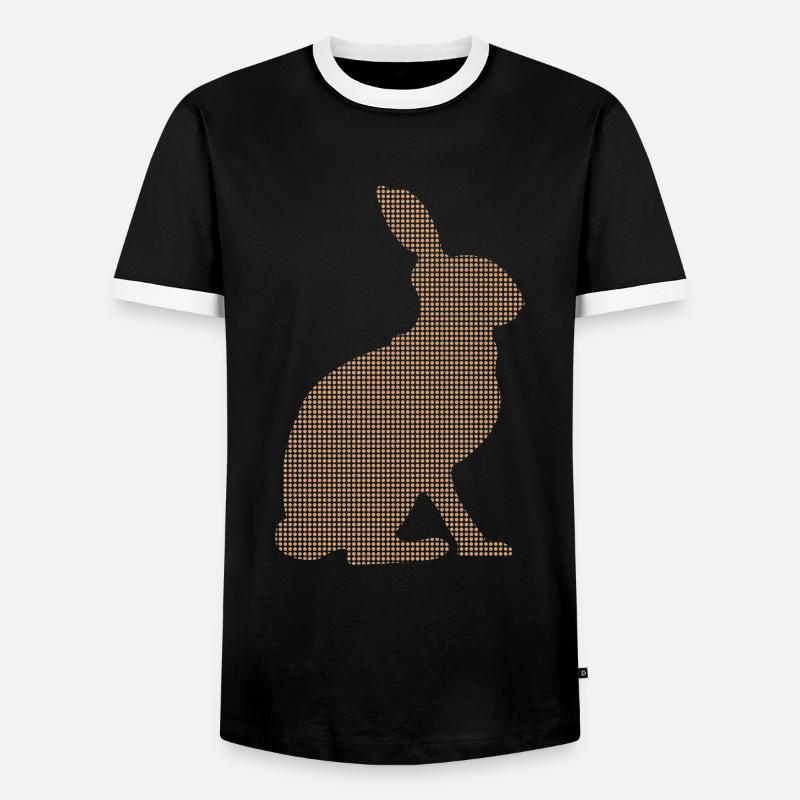 Hare - Men's Ringer Shirt - black/white
