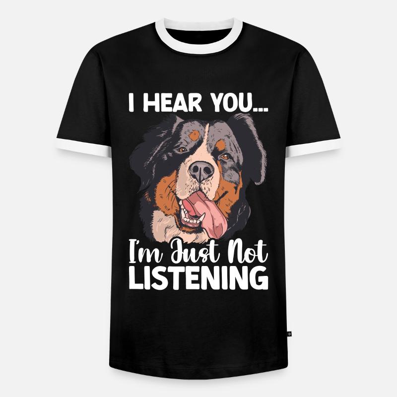 Bernese - Men's Ringer Shirt - black/white