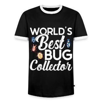Insecte - T-shirt contrasté Homme - noir/blanc - Devant - AI Model Female 172 light (172cm) & AI Model Male 178 light (178cm)